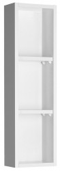 AQUALINE - ZOJA horná skrinka k zrkadlu, 20x70x12cm, biela (45463)
