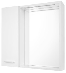 AQUALINE - ZOJA/KERAMIA FRESH STRIP galérka s LED osvetlením, 60x60x14cm, lava, biela (45021S)