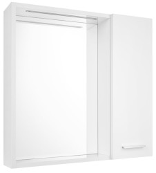 AQUALINE - ZOJA/KERAMIA FRESH STRIP galérka s LED osvetlením, 60x60x14cm, pravá, biela (45022S)