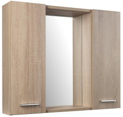 AQUALINE - ZOJA/KERAMIA FRESH STRIP galérka s LED osvetlením, 70x60x14cm, dub platin (45029S)