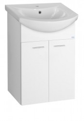 AQUALINE - ZOJA umývadlová skrinka 50,5x74x30cm, biela (51055A)