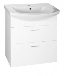 AQUALINE - ZOJA umývadlová skrinka zásuvková 61,5x74x32 cm, biela (51061A)