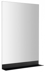 AQUALINE - Zrkadlo s policou 50x95cm, CU free, čierna mat (22494S)