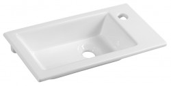 AQUALINE - ZUNO 50 keramické umývadlo nábytkové 50x25cm, biela (9050)