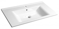 AQUALINE - ZUNO 85 keramické umývadlo nábytkové 85x45cm, biela (9085)