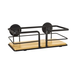 AWD Interior - Drôtená polica čierna, bambus AWD02081937 (AWD02081937)