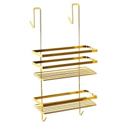 AWD Interior - Drôtená polica zlatá, závesná AWD02081987 (AWD02081987)