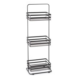 AWD Interior - Kúpeľňový regál čierny AWD02041885 (AWD02041885)