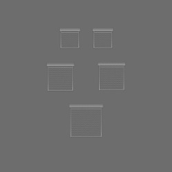 AWD Interior - Kúpeľňový záves s vreckami AWD02101958 (AWD02101958)