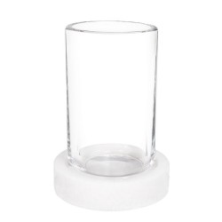 AWD Interior - Pohárik na zubnú kefku Q-BATH biely mramor 1530 (AWD02341530)