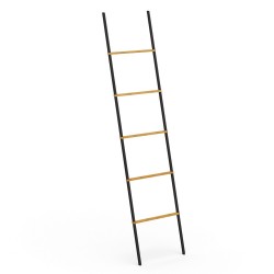 AWD Interior - Rebrík na uteráky čierna/bambus AWD02061904 (AWD02061904)