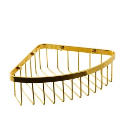 AWD Interior - Rohová drôtená polica zlatá AWD02081988 (AWD02081988)