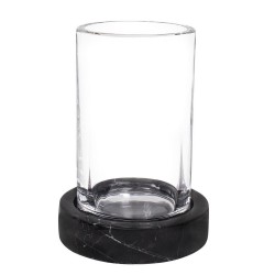 AWD Interior - Téglik na zubnú kefku Q-BATH 1540 čierny mramor (AWD02341540)