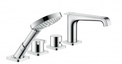 AXOR - Citterio E Termostatická batéria na okraj vane, 4-otvorová inštalácia, chróm (36411000)
