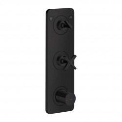 AXOR - Citterio E Termostatická batéria pod omietku, na 2 spotrebiče, matná čierna (36703670)