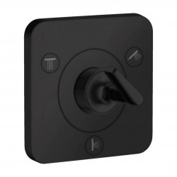 AXOR - Citterio E Trio/Quattro, ventil pod omietku, uzatvárací a prepínací, matná čierna (36772670)