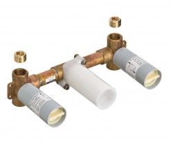 AXOR - Montážní tělesa Teleso na trojotvorovú batériu pod omietku (18113180)