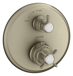 AXOR - Montreux Termostatická batéria pod omietku s uzatváracím ventilom, kefovaný nikel (16800820)
