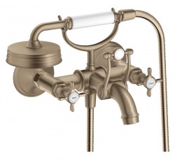 AXOR - Montreux Vaňová batéria s dvoma kohútmi, kefovaný nikel (16540820)