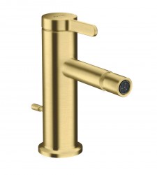 AXOR - One Bidetová batéria s výpusťou, EcoSmart, kefovaná mosadz (48210950)