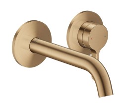 AXOR - One Umývadlová batéria pod omietku, s výpusťou, 2-otvorová inštalácia, EcoSmart, kefovaný bronz (48170140)