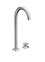 AXOR - One Umývadlová batéria s výpustom Push-Open, 2-otvorová inštalácia, chróm (48060000)