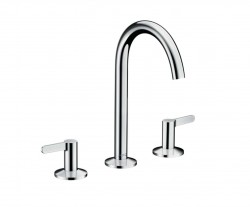 AXOR - One Umývadlová batéria s výpustom Push-Open, 3-otvorová inštalácia, chróm (48050000)