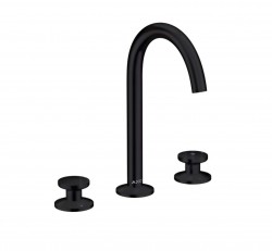 AXOR - One Umývadlová batéria s výpusťou Push-Open, 3-otvorová inštalácia, matná čierna (48070670)