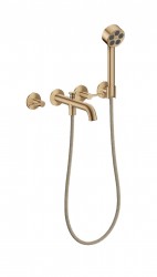 AXOR - One Vaňová batéria pod omietku, 3-otvorová inštalácia, kefovaný bronz (48444140)