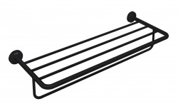 AXOR - Universal Circular Držiak uteráka s poličkou, dĺžka 60 cm, matná čierna (42843670)