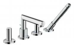 AXOR - Uno Vaňová batéria s príslušenstvom, 4-otvorová inštalácia, chróm (45444000)