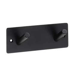 BEMETA EASY01 vešiak s 2 háčikmi čierny 164106270 (164106270)