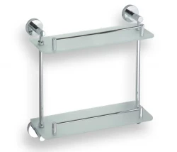 BEMETA OMEGA polička sklenená dvojitá 400 mm (104202122)