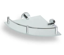 BEMETA OMEGA polička sklenená rohová s hrazdou (104202162)