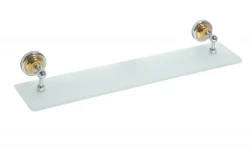 BEMETA RETRO zlato-chróm Polička sklenená (144202248)