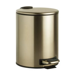BEMETA SABLO odpadkový kôš s vekom 5L zlatá matná 160315010 (160315010)
