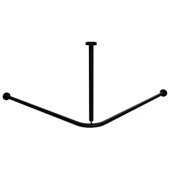 BEMETA Tyč sprchového závesu rohová 900x900 mm, čierna 101120110 (101120110)