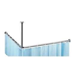 BEMETA Tyč sprchového závesu rohová 900x900 mm, nerez lesk 101120042 (101120042)
