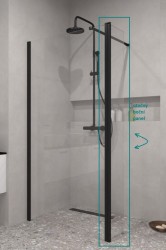 BESCO - Pevná stena ECO-N Black - Pevná stena - 30 cm (BCEXON30BC)