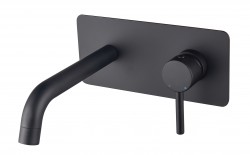 BESCO - Podomietková umývadlová batéria ILLUSION - Radiátory - Farebné prevedenie HL - Čierna matná (BABUISCZ)