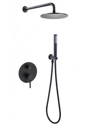 BESCO - Podomietkový sprchový set Decca / ILLUSION I - Čierna matná (BABPDIICZ)