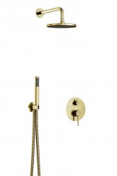 BESCO - Podomietkový sprchový set DECCO/ILLUSION I Zlatá brúsená (BABPDIIBZ)