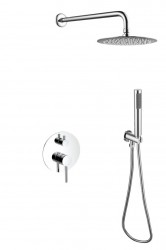 BESCO - Podomietkový sprchový set SLIM Decca / ILLUSION II - Farebnica - Chróm (BABPDIIICH)