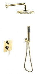 BESCO - Podomietkový sprchový set SLIM Decca / ILLUSION II Zlatá (BABPDIIIZL)
