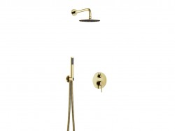 BESCO - Podomietkový sprchový set SLIM DECCO/ILLUSION II Zlatá brúsená (BABPDIIIBZ)