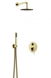 BESCO - Podomietkový sprchový set SLIM DECCO/ILLUSION II Zlatá brúsená (BABPDIIIBZ)