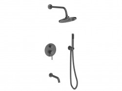BESCO - Podomietkový sprchový set VEO I grafitová (BABPVGR)