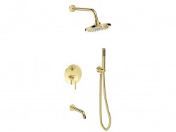 BESCO - Podomietkový sprchový set VEO zlatá lesklá (BABPVJZ)