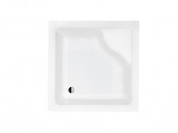 BESCO - Štvorcová sprchová vanička IGOR - Nožičky k vani - Bez nožičiek, Rozmer A - 80, Rozmer B - 80 (VANKIGOR80)