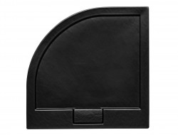 BESCO - Štvrťkruhová sprchová vanička AXIM - STONE EFFECT - Farba - Stone efect, Rozmer B - 80 cm, Rozmer C - 80 cm (VANKAXIM80SR55)